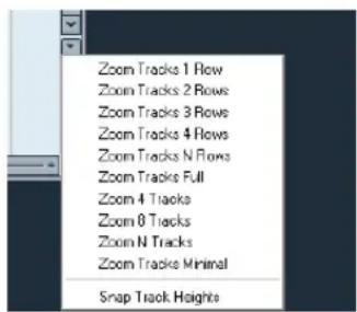 STEINBERG Cubase LE 5 - Resizing tracks in the Track list - 2