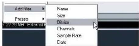 STEINBERG Cubase LE 5 - Extended Search functionality - 2