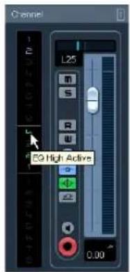 STEINBERG Cubase LE 5 - EQ in the channel overview - 1