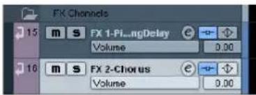 STEINBERG Cubase LE 5 - Adding an FX channel track - 2