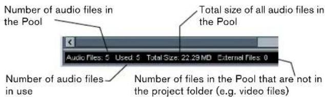 STEINBERG Cubase LE 5 - The info line - 1