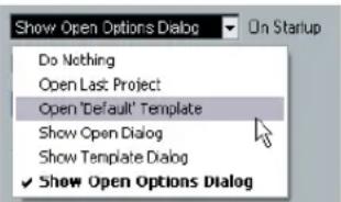 STEINBERG Cubase LE 5 - Startup Options - 1