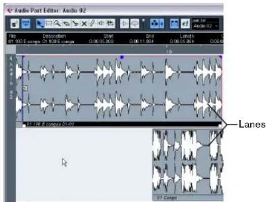STEINBERG Cubase LE 5 - About lanes - 1