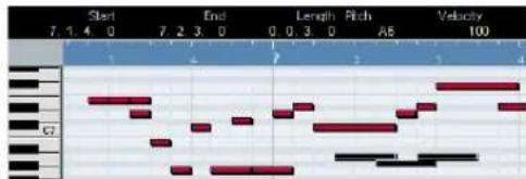 STEINBERG Cubase LE 5 - Editing on the info line - 1