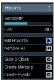 STEINBERG Cubase LE 5 - The Hitpoints tab - 1