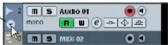 STEINBERG Cubase LE 5 - Opening automation tracks - 1