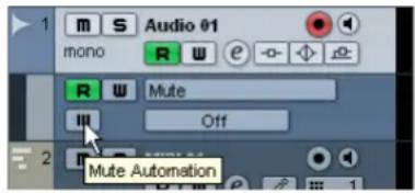STEINBERG Cubase LE 5 - Muting automation tracks - 1