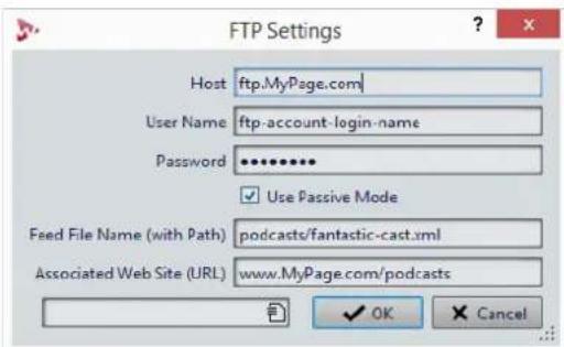 STEINBERG Wavelab LE 9 - FTP Settings Example - 1