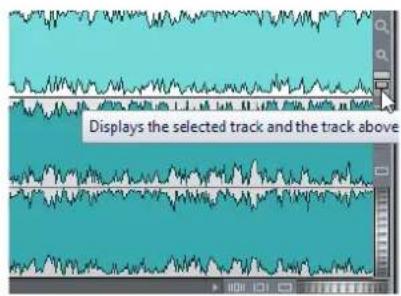 STEINBERG Wavelab LE 9 - Zoom Buttons in the Audio Montage - 1