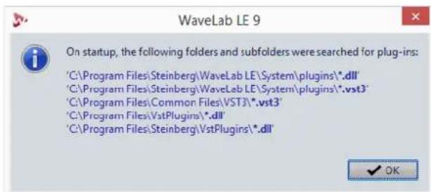 STEINBERG Wavelab LE 9 - Information About the Searched Folders ⓘ - 1