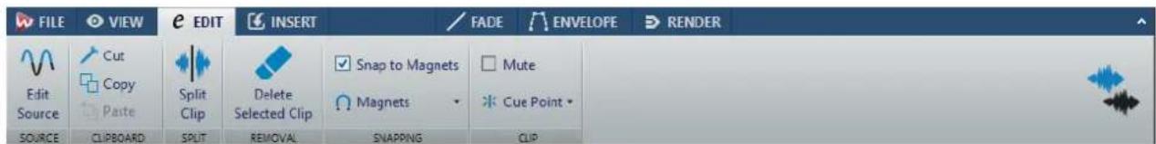 STEINBERG Wavelab LE 9 - Edit Tab - 1