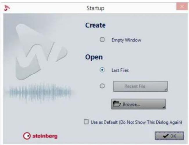 STEINBERG Wavelab LE 9 - Startup Dialog - 1
