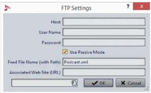 STEINBERG Wavelab LE 9 - FTP Settings Dialog - 1