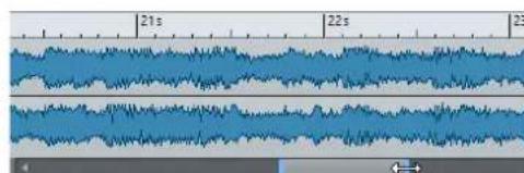 STEINBERG Wavelab LE 9 - Zooming in the Overview and Main View Sections (Audio Editor Only) - 2