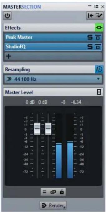 STEINBERG Wavelab LE 9 - Master Section Window - 1