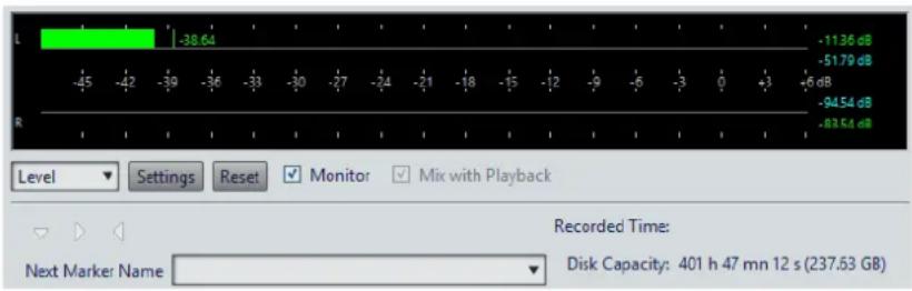 STEINBERG Wavelab LE 9 - Meter Display - 1