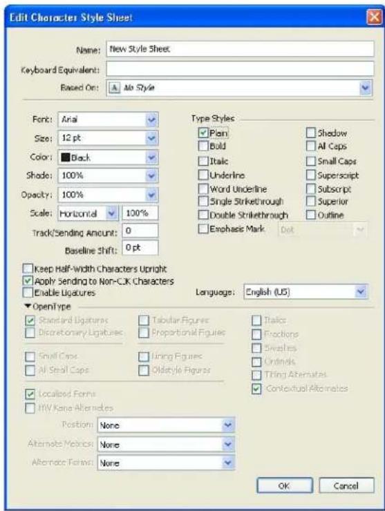 QUARK XPress 10.1 - Creating and editing character style sheets - 1