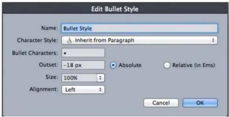 QUARK XPress 10.1 - Working with bullet styles - 1