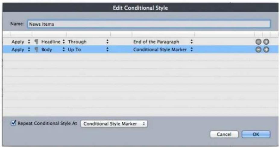 QUARK XPress 10.1 - Using conditional style markers - 1