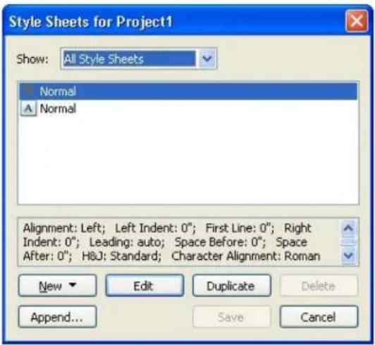 QUARK XPress 10.1 - Creating and editing paragraph style sheets - 1