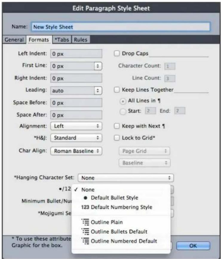 QUARK XPress 10.1 - Bullets, numbering, outlines, and style sheets - 1