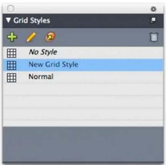 QUARK XPress 10.1 - Grid Styles palette - 1