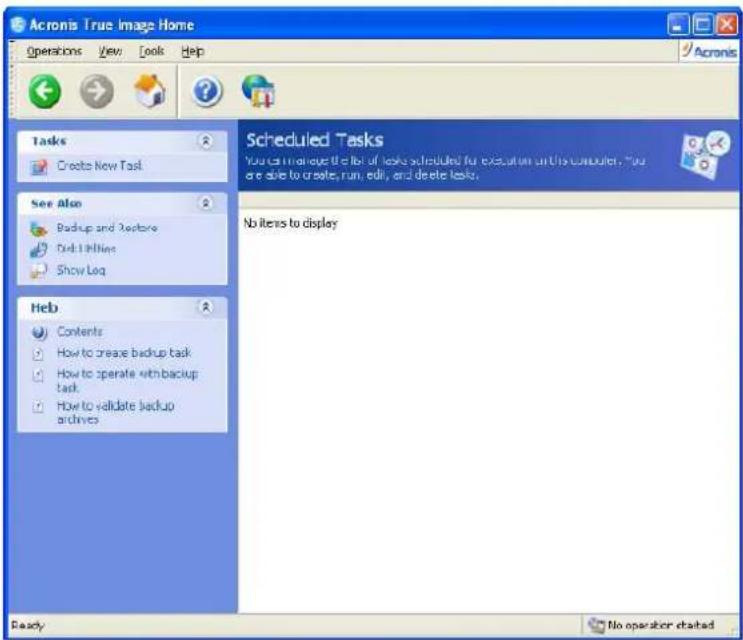 ACRONIS True Image Home 11.0 - Chapter 9. Scheduling tasks - 1