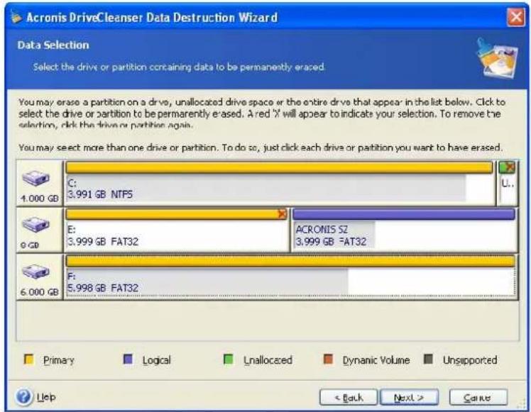 ACRONIS True Image Home 11.0 - Acronis DriveCleanser - 1