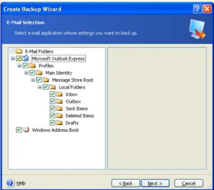 ACRONIS True Image Home 11.0 - My E-mail backup - 1