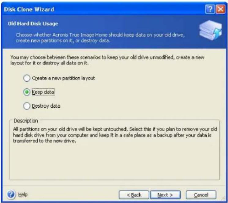 ACRONIS True Image Home 11.0 - Old disk data - 1