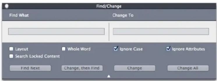 QUARK XPress 10.2 - Finding and changing text - 1