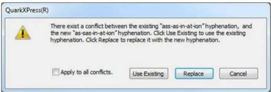 QUARK XPress 10.2 - Importing hyphenation exception files - 2
