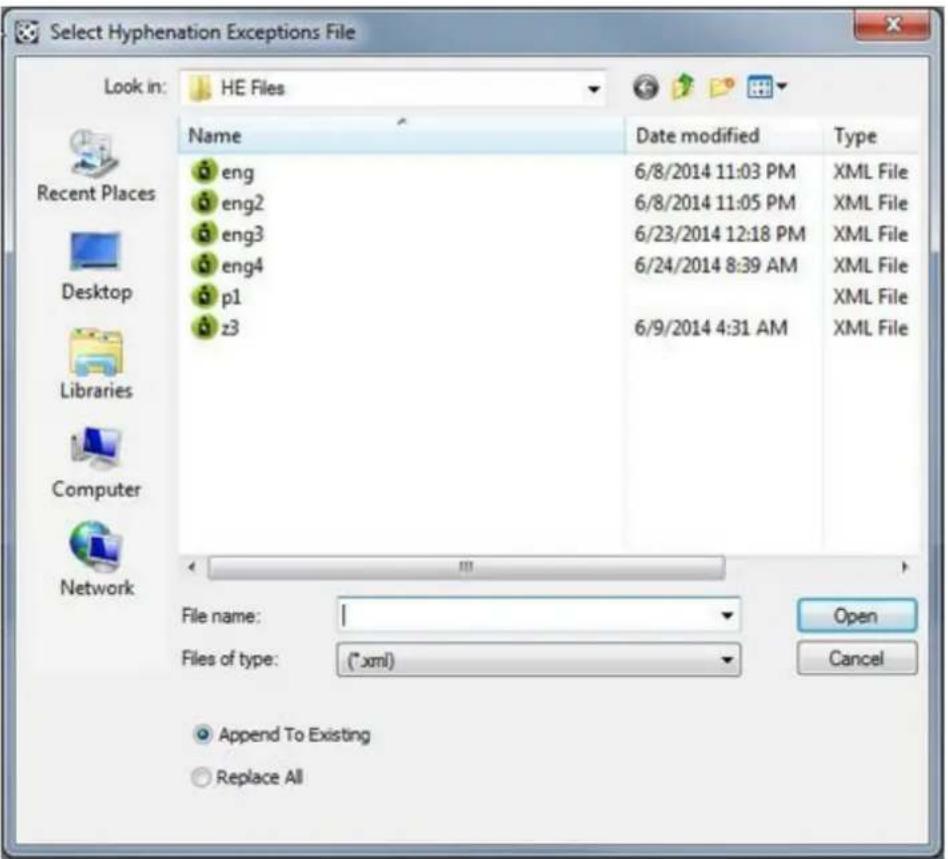 QUARK XPress 10.2 - Importing hyphenation exception files - 1