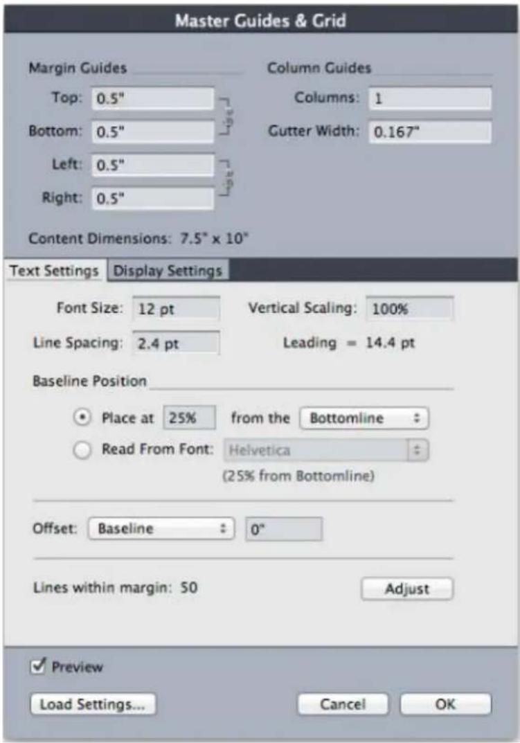 QUARK XPress 10.2 - Configuring a master page grid - 1