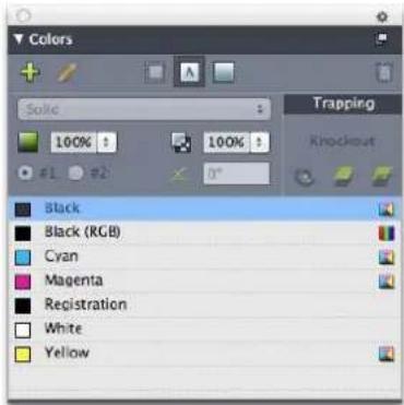 QUARK XPress 10.2 - Colors palette - 1