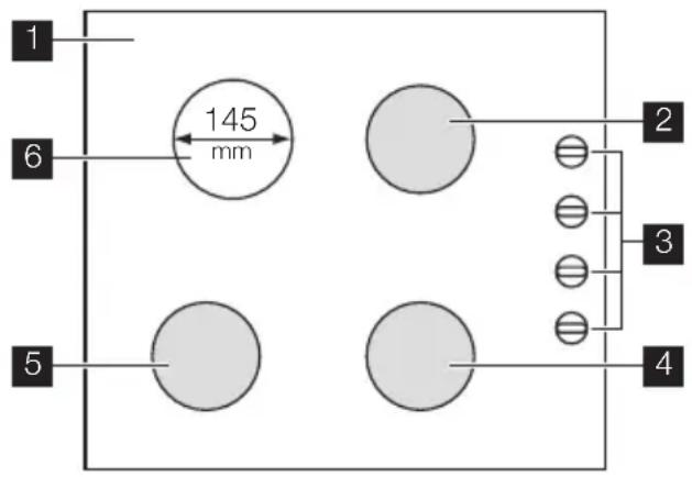 1 6 145 mm 2 3 5 4