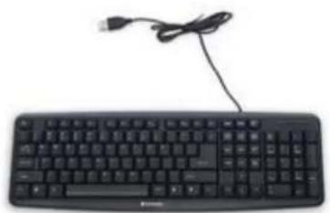 VERBATIM Slimline Corded USB 99201 - Slimline Corded USB Keyboard – Black (99201) - 1