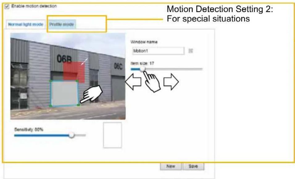 Vivotek Fixed Dome FD836BA-EHVF2 - Applications > Motion detection - 1