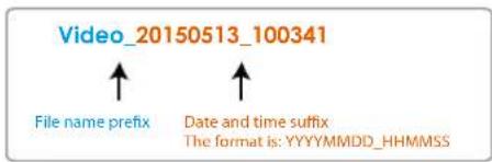 Vivotek Fixed Dome FD836BA-EHVF2 - ■ File name prefix - 1