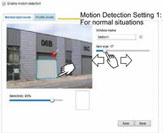 Vivotek Turret Dome IT9380-H - Applications > Motion detection - 1