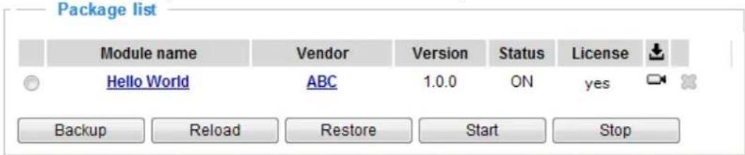 Vivotek Turret Dome IT9380-H - Applications > Package management - a.k.a., VADP (VIVOTEK Application Development Platform) - 3