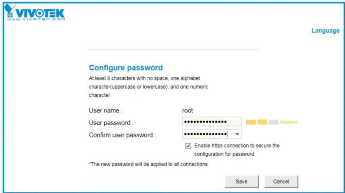 Vivotek Turret Dome IT9380-H - Forceful Password Configuration - 1