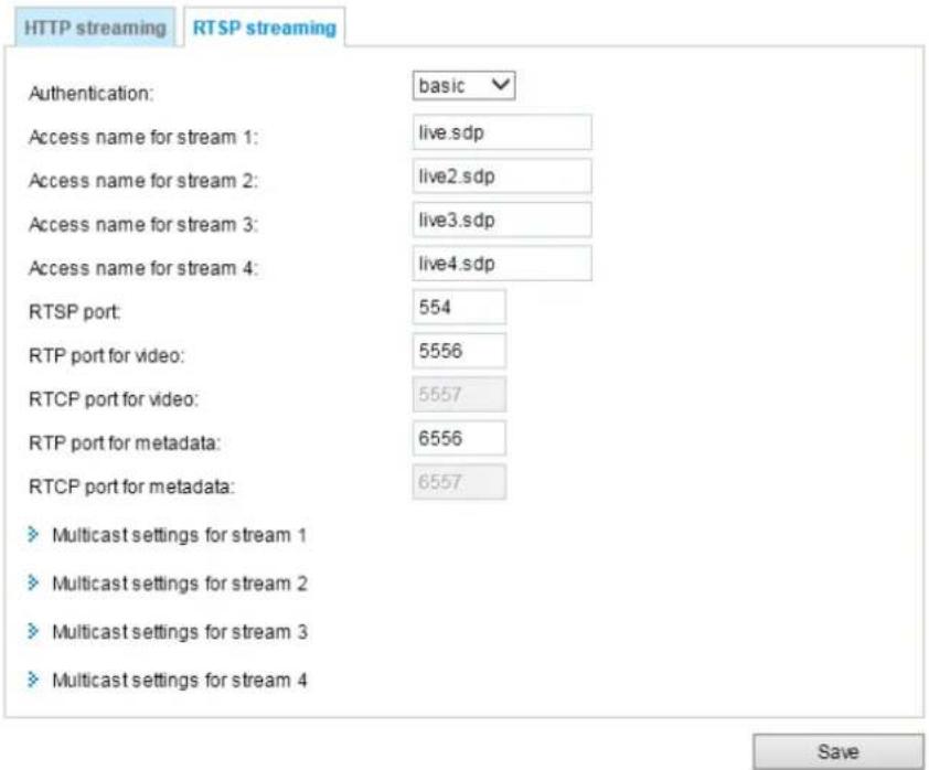 Vivotek FD8167A - RTSP Streaming - 1