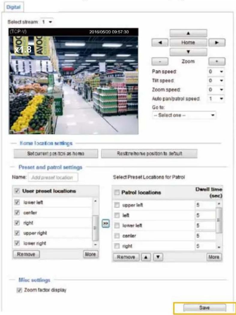 Vivotek FD8167A - Digital PTZ Operation (E-PTZ Operation) - 1