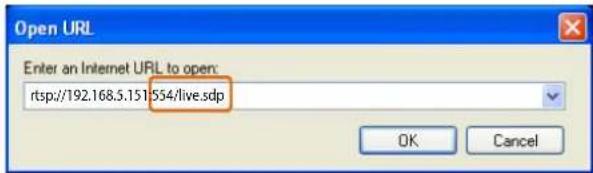Vivotek FD8167A - Using RTSP Players - 2