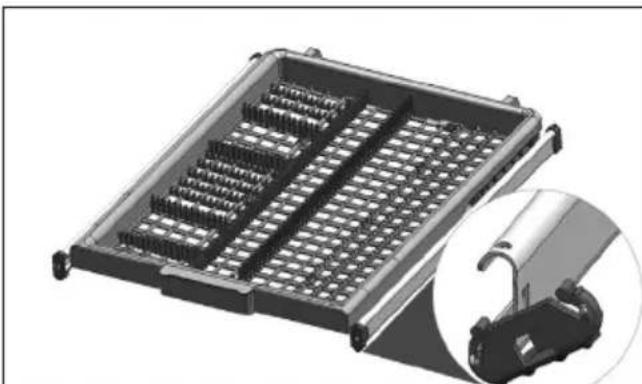 GRUNDIG GSF41931X - Horní koš na přibory - 1