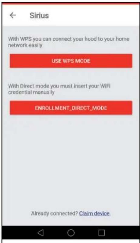 SIRIUS SL926DLTM850 - Tap USE WPS MODE. - 1