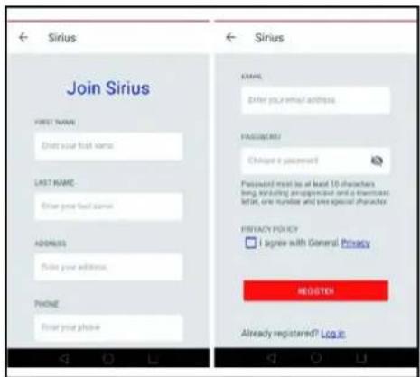 SIRIUS SL926DLTM850 - CREATE YOUR ACCOUNT ON SIRIUS APP. - 2