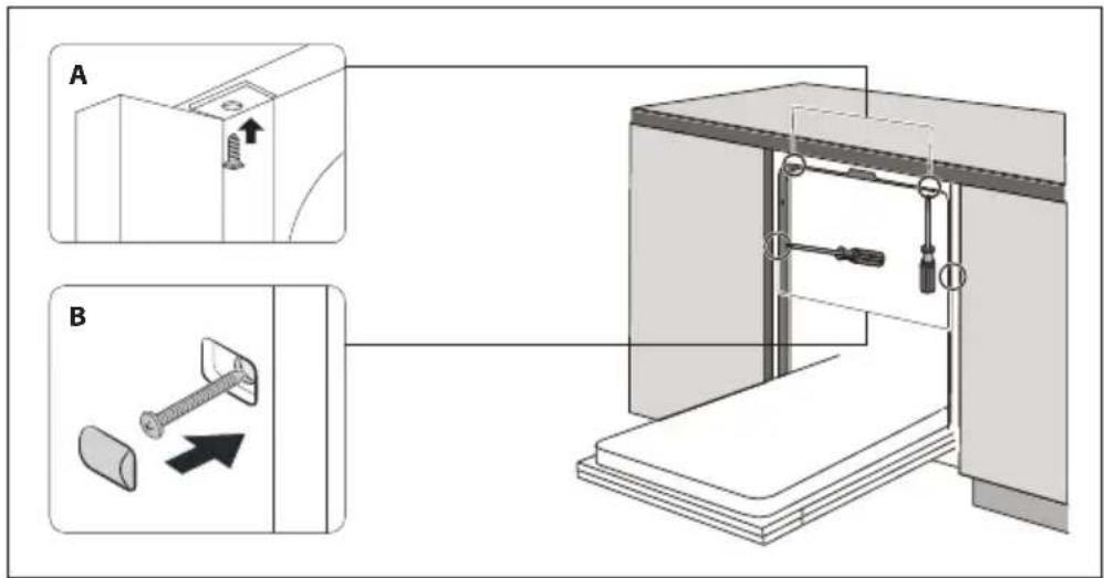 Concept MNV3360 - B – Uchytenie do mramorovej alebo žulovej pracovnej dosky: - 1