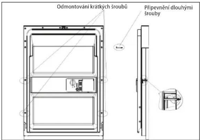 Concept MNV3360 - Rozměry a upevnění krycí desky na dvířka myčky - 3